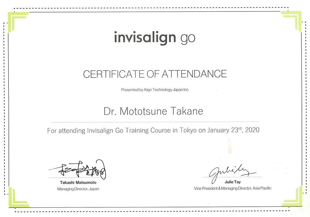 Attending Invisalign Go Training Course 受講